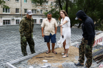 В Находке продолжаются ремонтные работы по благоустройству дворовых территорий