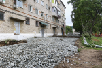 В Находке продолжаются ремонтные работы по благоустройству дворовых территорий