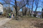 В Находке началось благоустройство сквера у магазина «Тысяча мелочей»